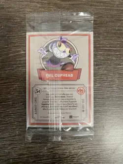 Cuphead Out Of The Cards Official Trading Cards Box + Promo EvilCuphead - SEALED - Image 4