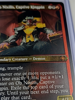 MTG Magic the Gathering MAT The Aftermath Foil Etched Ob Nixilis Captive Kingpin - Image 2