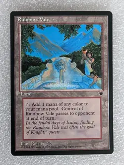 MTG - Rainbow Vale - Fallen Empires - Vintage Magic The Gathering NM - Image 1