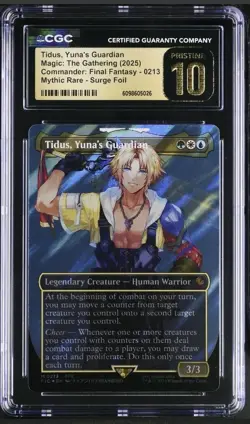 MTG Tidus Yuna's Guardian Surge Foil CGC Pristine 10 M 0213 Magic Final Fantasy - Image 1