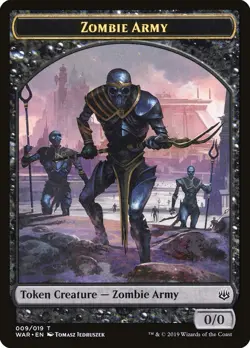 MTG Zombie Army ** War of the Spark Tokens ** English (NM) - Image 1
