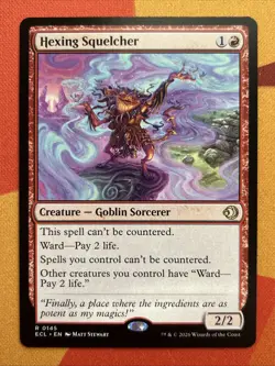 Magic MTG - Hexing Squelcher - Rare (0145) Lorwyn Eclipsed NM - Image 1