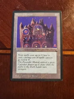 Magic the Gathering ~ MTG ~ Stone Calendar ~ NM ~ THE DARK - Image 1