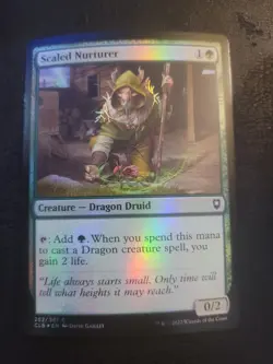 Scaled Nurturer (252/1080) Commander Legends MTG Magic Baldur's Gate LP/NM FOIL - Image 1
