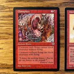 MTG: Mirage Chaosphere And Hivis of the Scale Rares - NM And Crisp - Image 2