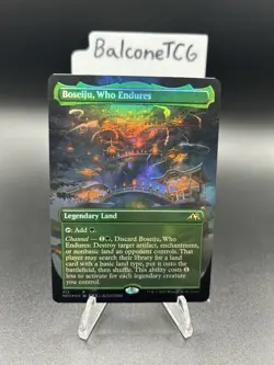 MTG Boseiju, Who Endures (412) (Borderless) (Foil) Kamigawa: Neon Dynasty - Image 2