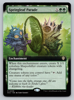 Springleaf Parade Extended Art - Lorwyn Eclipsed MTG - Image 1