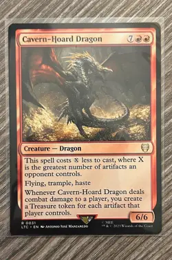 Cavern-Hoard Dragon - 31 - NM - Commander: The Lord of the Rings - MTG - Image 1