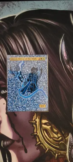 MTG ALTER: Ghired Mirror of the Wilds, by Unknown Artist. Full art alter - Image 1