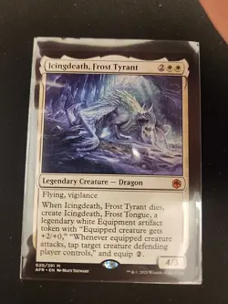 MTG Icingdeath, Frost Tyrant (20/518) Adventures in the Forgotten Realms NM - Image 1
