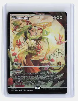 Winnowing MTG Lorwyn Eclipsed #M 0382 Mythic Rare Foil Showcase Borderless - Image 1