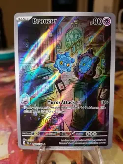 Bronzor #170/162 Illustration Rare Pokemon Temporal Forces 2024 NM - Image 1