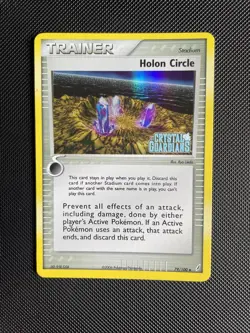79/100 Holon Circle REVERSE HOLO STAMPED EX Crystal Guardians Pokemon Card - LP - Image 1