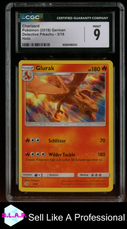CHARIZARD DETECTIVE PIKACHU HOLO 5/18 POKEMON CGC 9 - Image 1