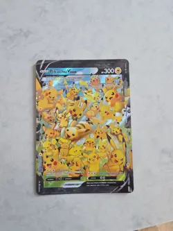 Pikachu V-Union SWSH141 (Jumbo) Promo Card Near Mint Condition Pokemon TCG - Image 1