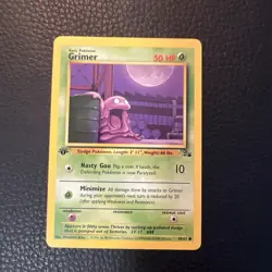 # Pokemon Grimer Fossil 48/62 Regular 1st Edition 1999 Vintage WoTC Near Mint NM - Image 1