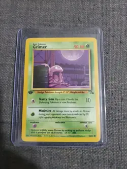 # Pokemon Grimer Fossil 48/62 Regular 1st Edition 1999 Vintage WoTC - Image 1