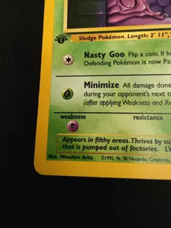 TCG Pokemon 1999 Fossil 1st Edition Grimer 48/62 Common - Image 5