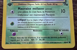 Pokemon Card No.48/62 Tadmorv (Grimer) 1st Edition French Fossil Set N/M - Image 3