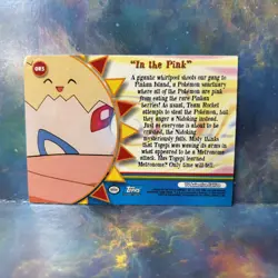 Pokemon Topps "In the Pink" OR5 Orange Islands Blue Logo - Image 2