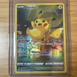 Pokemon TCG Pikachu GG30/GG70 Crown Zenith Galarian Gallery Holo 60 HP English - Image 1
