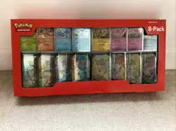 Pokemon TCG Prismatic Evolutions Costco 8 Pack Mini Tins Set + Promos New Sealed - Image 1