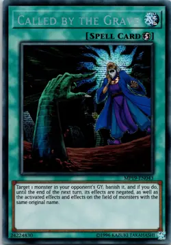 Yugioh Called by the Grave MP19-EN043 Prismatic Secret Rare NM - Image 1