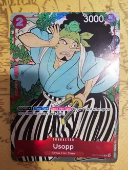 Usopp (English Version 1st Anniversary Set) OP01-004 One Piece Promotion TCG- NM - Image 1