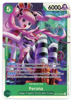 The Azure Sea's Seven Perona #OP14-033 Super Rare - Image 1