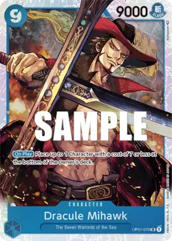 Dracule Mihawk SR OP01-070 Romance Dawn SR Near Mint First Set One Piece TCG - Image 1