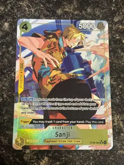 One Piece TCG Sanji ST29-004 Full Art Starter Deck 29 Egghead Alt Art ⭐ - Image 1