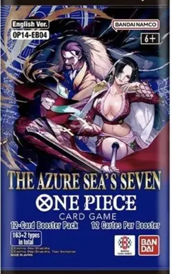 One Piece TCG: The Azure Sea's Seven Sleeved Booster OP-14 English. Lot of 5 - Image 2