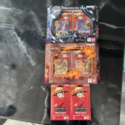 One Piece Vol 5 And Vol 6 Illustration Box Plus 2 OP-13 Sleeve Booster Packs - Image 1