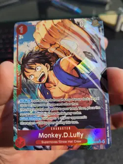 ONE PIECE TCG Monkey D. Luffy (Alt Art) OP14-013 SR The Azure Sea's Seven NM/M - Image 1