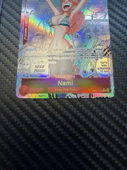One Piece TCG Nami Manga Alternate Art OP01-016 NM ENGLISH RAW ; pie-3806 - Image 2