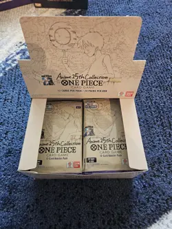 EB-02 Anime 25th Booster Box opened One Piece TCG Likely Dead Packs 13 Packs - Image 1