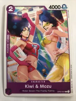 One Piece Pillars Of Strength Kiwi & Mozu OP03-061 NM - Image 1