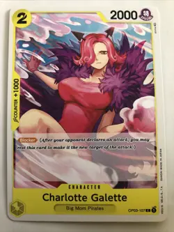 One Piece Pillars Of Strength Charlotte Galette OP03-107 NM - Image 1