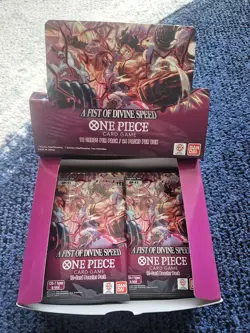 OP-11 A Fist of Divine Speed Booster Box Opened One Piece TCG 14 Dead Packs - Image 1
