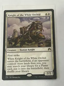 MTG Knight of the White Orchid Magic Origins Regular Rare Card 021 - Image 1