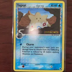 Pokemon TCG Togepi Reverse Holo Card EX DRAGON FRONTIERS 41/101 2006 NM - Image 1