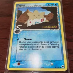 Pokemon TCG Togepi Reverse Holo Card EX DRAGON FRONTIERS 41/101 2006 NM - Image 2