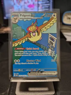 Pokemon TCG Obsidian Flames Pidgeot EX 225/197 Special Illustration Rare Card - Image 1