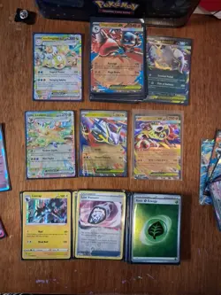 Pokemon TCG BULK EX LOT HOLOS BRILLIANT STARS 71EX 41HOLO 112 Cards Sleeved. - Image 1
