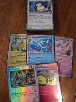 Pokemon TCG BULK EX LOT HOLOS BRILLIANT STARS 71EX 41HOLO 112 Cards Sleeved. - Image 2