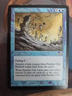 TWO Nemesis Parallax Tides! ( 1 Lightly Played & 1 Moderately Played MTG Card ) - Image 2