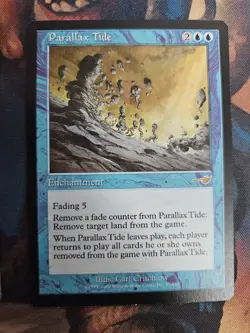 TWO Nemesis Parallax Tides! ( 1 Lightly Played & 1 Moderately Played MTG Card ) - Image 3