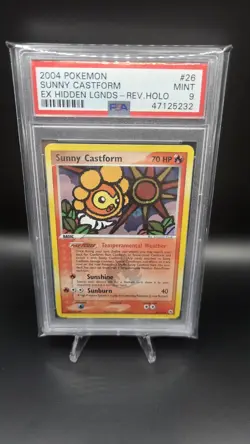 Sunny Castform 26/101 - Psa 9 - Reverse Holo Pokemon Card - EX Hidden Legends - Image 1