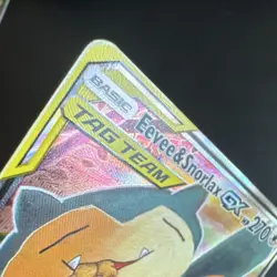 Pokemon Eevee & Snorlax GX TAG TEAM Promo Holo Card SM169 SM 270HP - Image 3