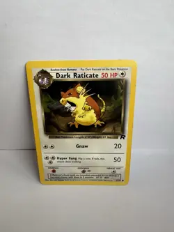 Dark Raticate 51/82 Non Holo Rare Pokemon Card Team Rocket Set WOTC TCG 1999 - Image 1